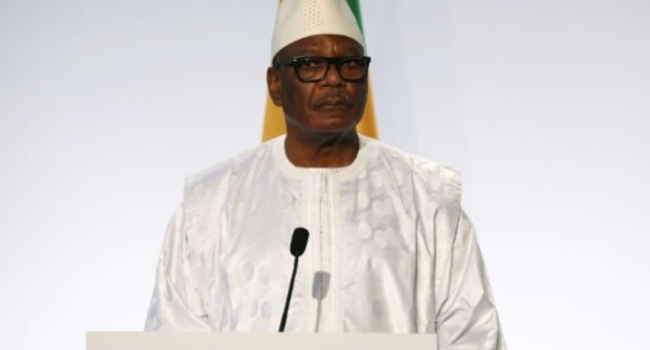 Malian President Ibrahim Boubacar Keita has declared a mourning period for the dozens killed in jihadist attacks.  By LUDOVIC MARIN AFP