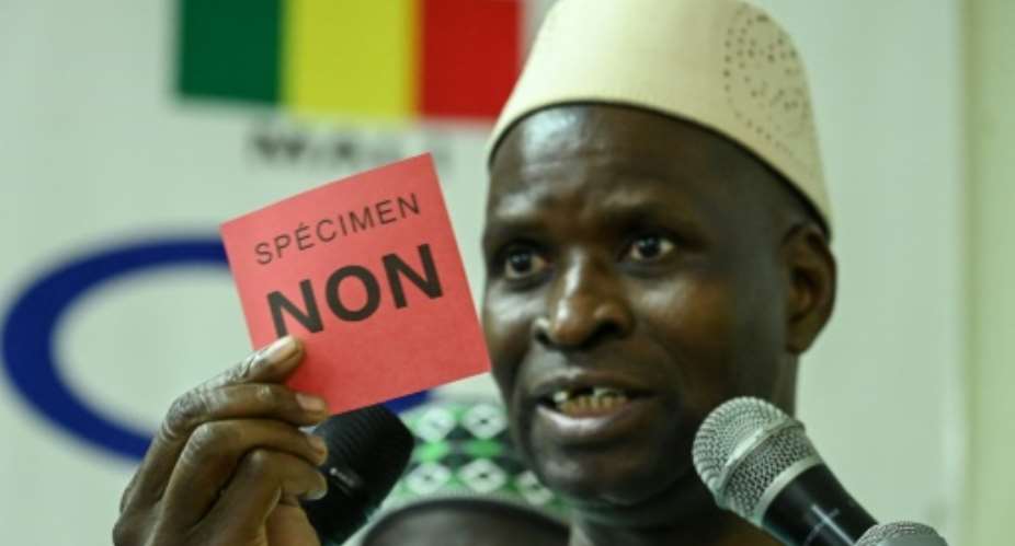 Malians will vote on the draft constitution from 0800 GMT on Sunday, with green ballots for the 'yes' vote and red for 'no'.  By Sia KAMBOU AFP