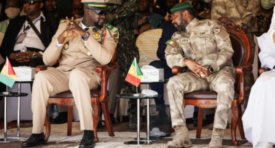 Mamady Doumbouya, who once served in Frances Foreign Legion, seized power in Guinea in 2021.  By OUSMANE MAKAVELI (AFP)