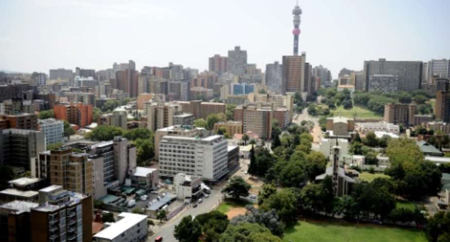 A view of downtown Johannesburg, South Africa, February 28, 2012.  By Stephane de Sakutin AFPFile