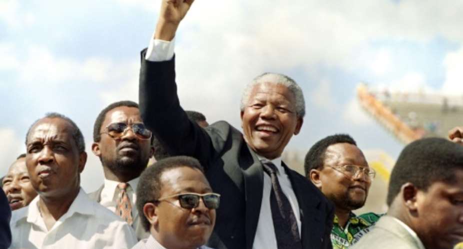 Mandela spent more than 27 years in jail.  By WALTER DHLADHLA AFPFile