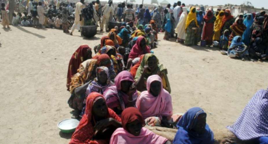 Many residents who returned to Dikwa after fleeing jihadist attacks now live in a camp for the displaced.  By STRINGER AFP