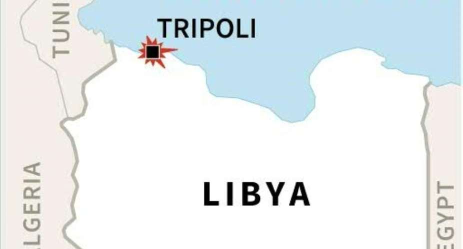 Map locating Tripoli in Libya, where an attack took place on the country's electoral commission.  By  AFP