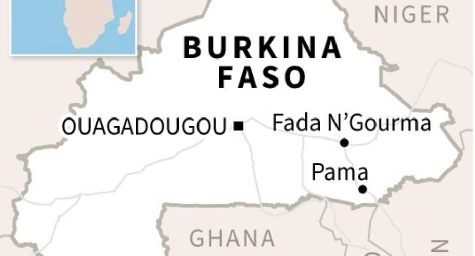 Map of Burkina Faso.  By  AFP