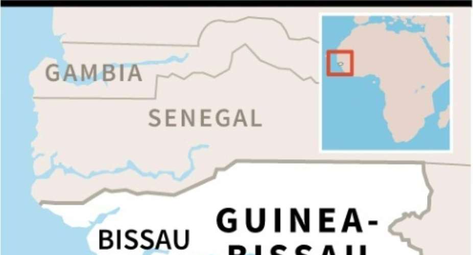 Map of Guinea-Bissau, where legislative elections will be held on Sunday.  By Jonathan JACOBSEN AFP