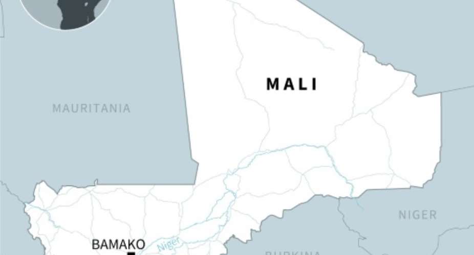 Map of Mali.  By Sophie RAMIS, Vincent LEFAI (AFP)