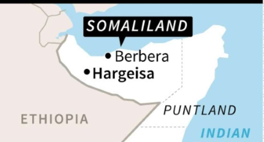 Map of Somalia locating Somaliland.  By AFP (AFP)