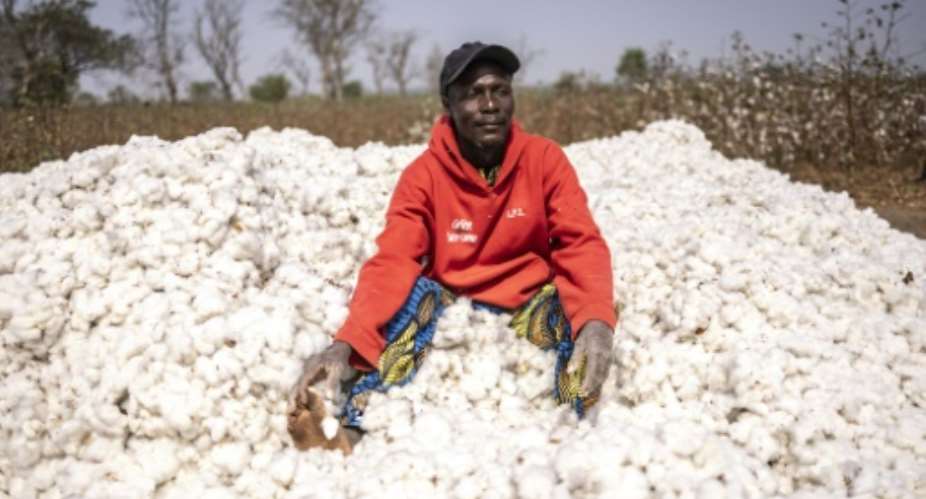 Mathias Azonnoudo says Benin authorities are encouraging cotton growers to produce more.  By OLYMPIA DE MAISMONT (AFP)