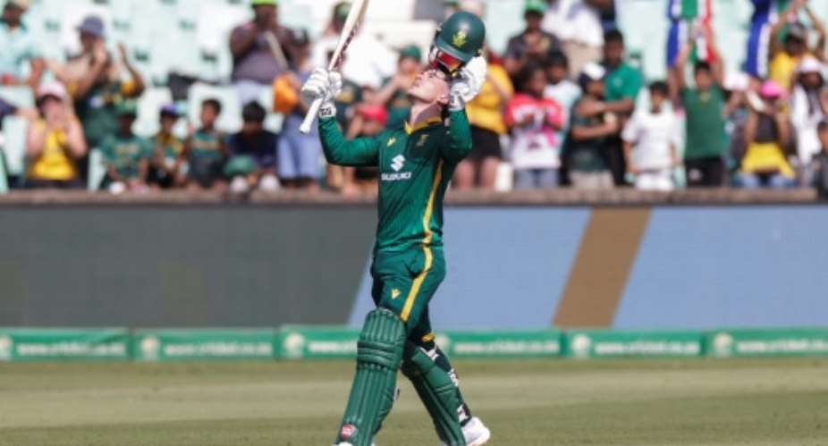 Matthew Breetzke made 112 as South Africa beat Australia by 67 runs in the first ODI in Durban.  By GIANLUIGI GUERCIA (AFP)