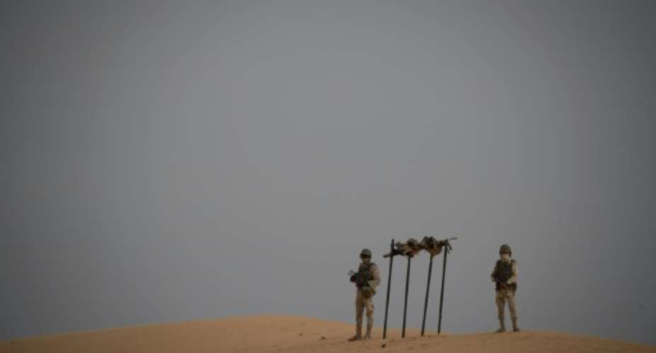 Mauritanian soldiers are one of the forces involved in the G5 Sahel mission across the region.  By THOMAS SAMSON AFP