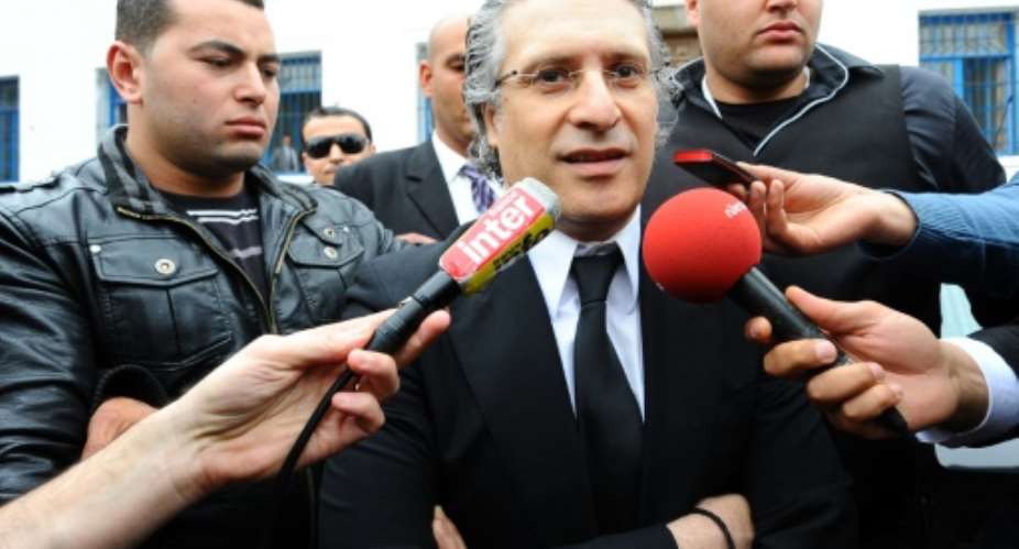 Media magnate Nabil Karoui is looking to become Tunisia's president at elections in November.  By FETHI BELAID AFP