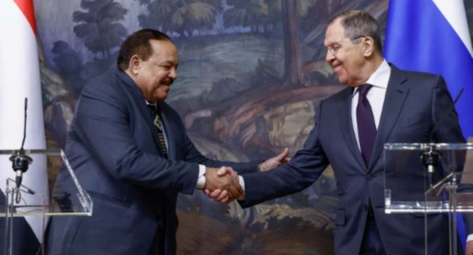 Meeting Russias Sergei Lavrov, Sudans Foreign Minister Ali Yousuf Al-Sharif said there were no obstacles to a deal.  By Maxim Shemetov (POOL/AFP)