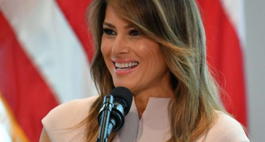 Melania Trump, who hosted the spouses of foreign leaders during the UN General Assembly, is making her first big solo international trip -- to Ghana, Malawi, Kenya and Egypt.  By MANDEL NGAN (AFP/File)