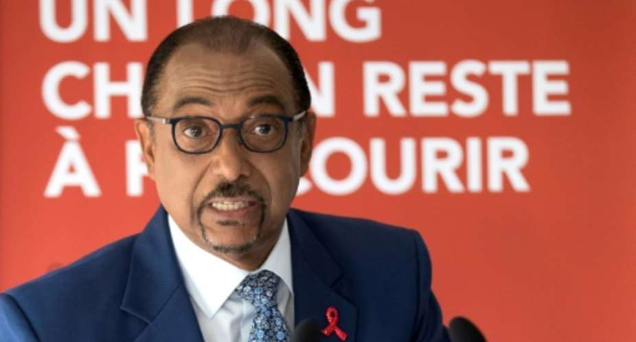 Michel Sidibe stepped down as head of UNAIDS in May, 2019 accused of mismanagement.  By Thomas SAMSON AFPFile