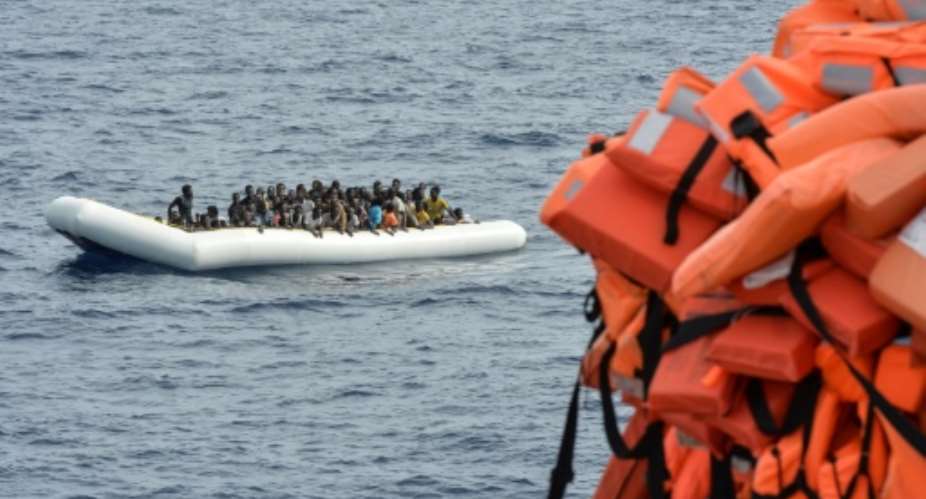 Migrant departures from Libya are continuing unabated despite worsening weather in the Mediterranean.  By Andreas Solaro (AFP/File)