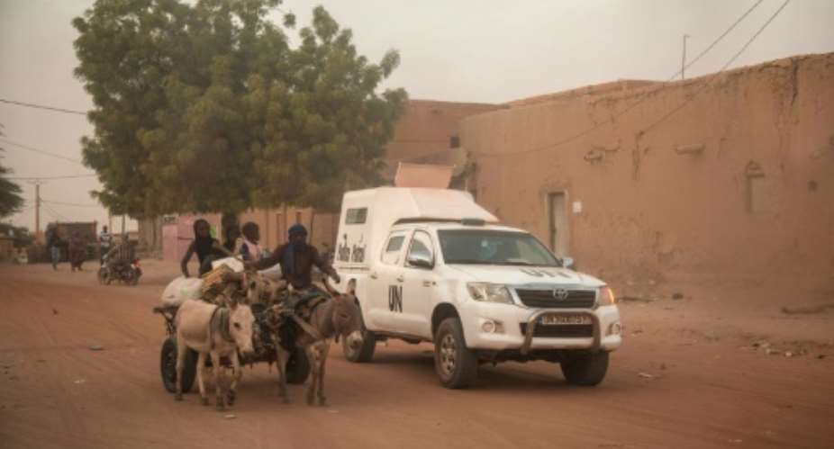MINUSMA -- the United Nations Multidimensional Integrated Stabilization Mission in Mali -- began its deployment to the troubled Sahel state in 2013.  By FLORENT VERGNES AFPFile