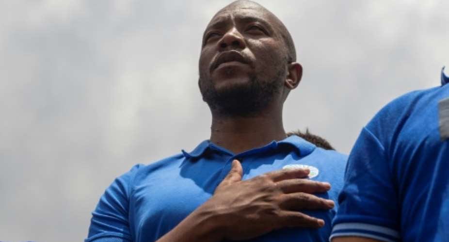 Mmusi Maimane, leader of the Democratic Alliance, the main political opposition party in South Africa, warned of a crackdown on corruption at the launch of the DA manifesto ahead of May polls.  By WIKUS DE WET AFPFile