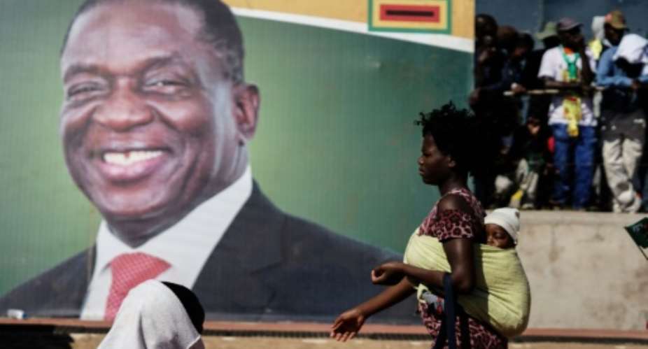 Mnangagwa is campaigning on a promise to revive Zimbabwe's sickly economy.  By ZINYANGE AUNTONY AFP