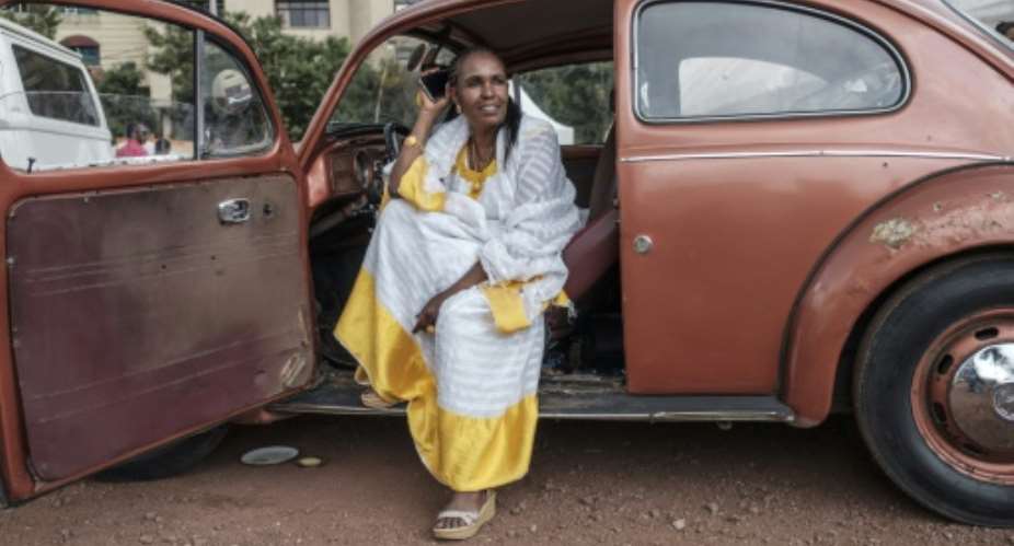Mobile problems: Ethiopia's phone system is struggling to cope with demand.  By EDUARDO SOTERAS AFP