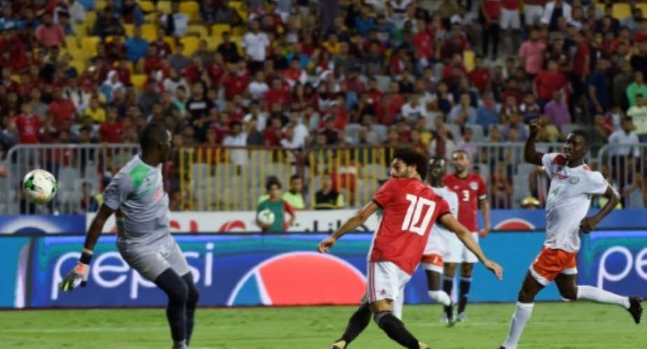 Mohamed Salah had an eventful evening as Egypt thrashed Niger in Alexandria.  By Khaled DESOUKI AFP