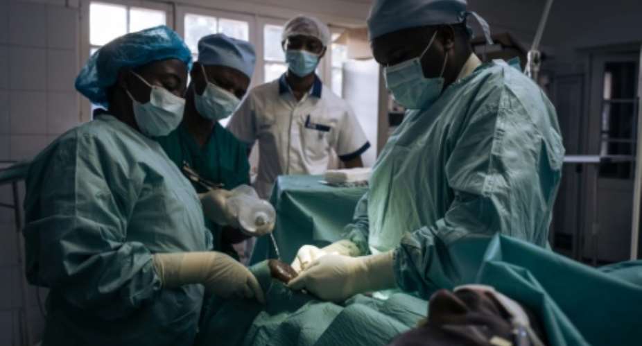 Money from the 2019 budget intended for hospitals was disbursed and spent, but work 'was at a standstill', the NGO says.  By ALEXIS HUGUET AFP