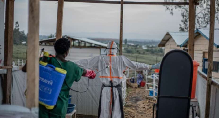More than 1,000 people have been killed in the DR Congo and Uganda since the outbreak emerged in May.  By BENEDICTION MURHABAZI (AFP/File)