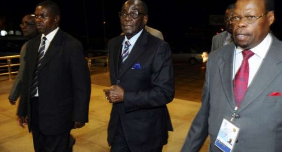 Zimbabwean President Robert Mugabe.  By Stephane de Sakutin (AFP/File)