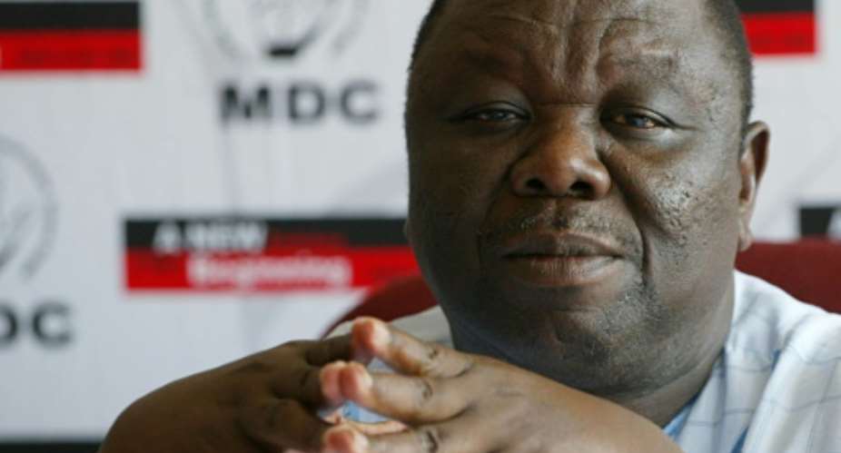Morgan Tsvangirai founded the Movement for Democratic Change MDC in 1999.  By DESMOND KWANDE AFPFile