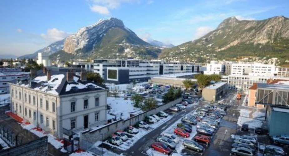 File image of the city of Grenoble in the French Alps, southeast France, on October 29, 2012.  By Jean Pierre Clatot (AFP/File)