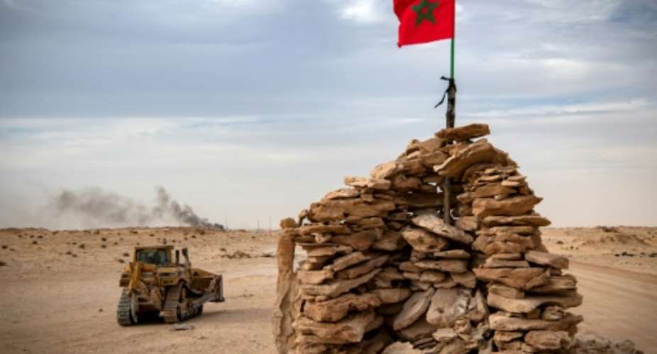 Moroccan troops entered the buffer zone in the Guerguerat area of Western Sahara late last year to reopen the road to neighbouring Mauritania after it was blocked by Sahrawi activists who see it as violating a 1991 ceasefire.  By Fadel SENNA AFPFile