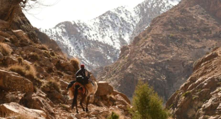 Morocco's rugged High Atlas Mountains are popular with trekkers and climbers.  By FADEL SENNA AFP