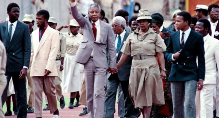 Most of Winnie Mandela's 38-year marriage to Nelson was spent apart, leaving her to raise their two daughters alone as she kept his political dream alive.  By TREVOR SAMSON AFPFile