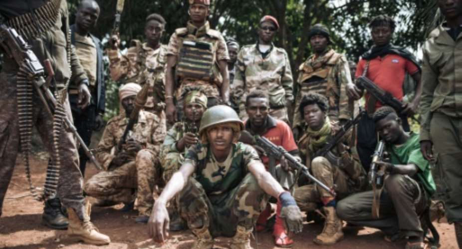 Most rebel groups, including the CPC seen in January near the DR Congo border, have agreed to a ceasefire but analysts fear the truce is based on fragile ground.  By ALEXIS HUGUET AFPFile
