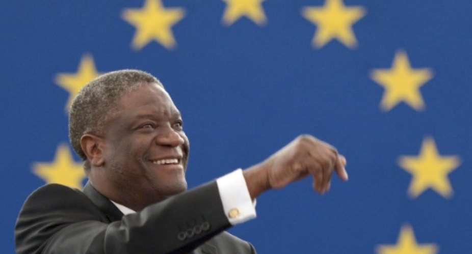 Dr. Denis Mukwege, seen in France on November 26, 2014, is the subject of the film The Man Who Repairs Women.  By Florin Frederick AFPFile