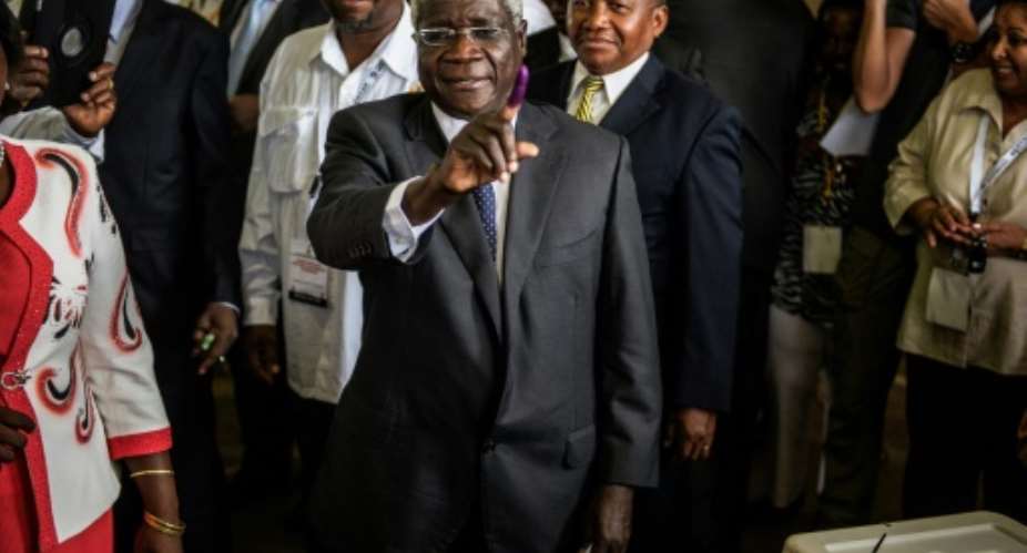 Mozambique's rebel leader Afonso Dhlakama C claimed the government was not taking its ceasefire overtures seriously.  By GIANLUIGI GUERCIA AFPFile