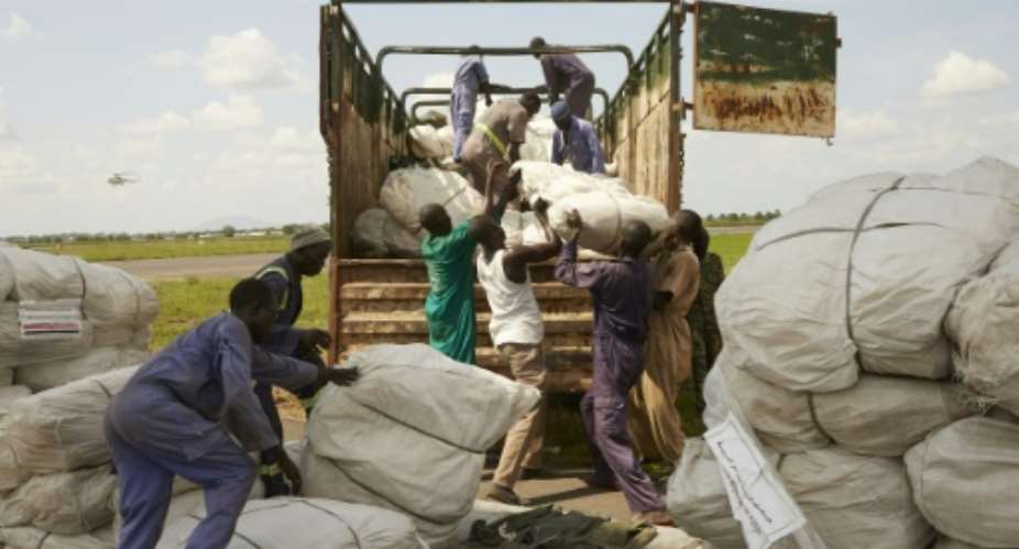 Much needed humanitarian and food aid was blocked in many areas.  By ALEX MCBRIDE AFPFile