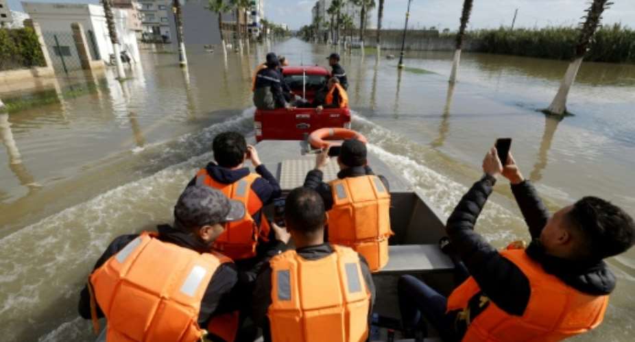 Much of northern Morocco has been hammered by flooding.  By Abdel Majid BZIOUAT (AFP)