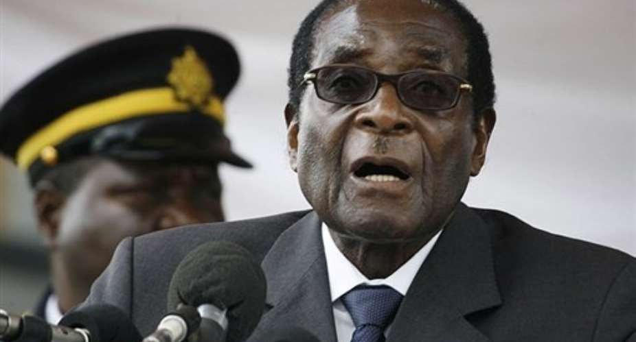 Mugabe condemned a South African court judgment that authorities in South Africa can probe high-level crimes in Zimbabwe.  By Desmond Kwande AFPFile