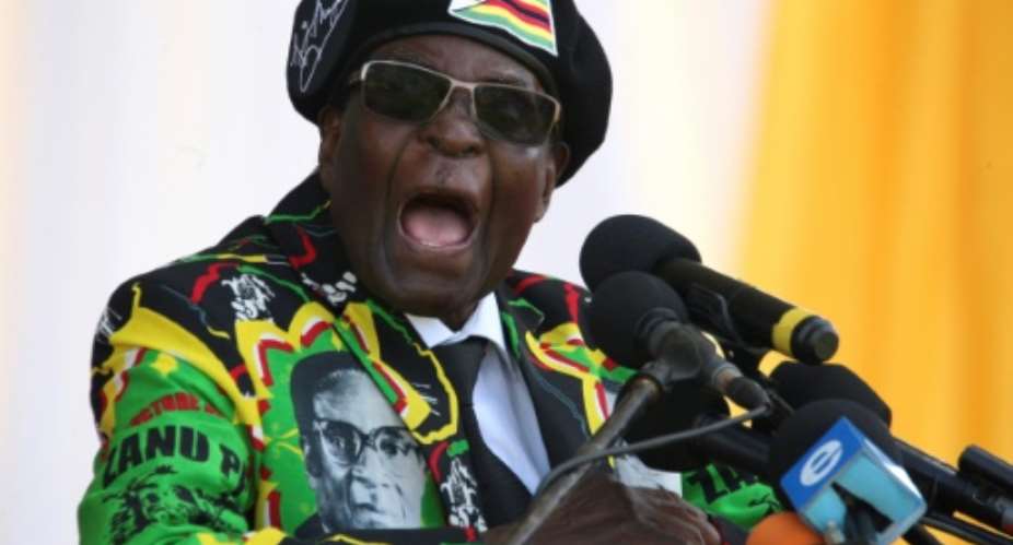 Mugabe was forced to quit when the military stepped in and ruling ZANU-PF lawmakers launched impeachment proceedings against him..  By ZINYANGE AUNTONY AFPFile