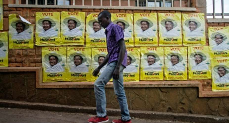 Museveni was last elected in February 2016, defeating Kizza Besigye in a vote marred by accusations of rigging and violence.  By ISAAC KASAMANI AFP