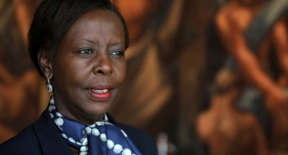 Mushikiwabo lobbied for support and got the backing of the African Union and France.  By Ludovic MARIN AFPFile