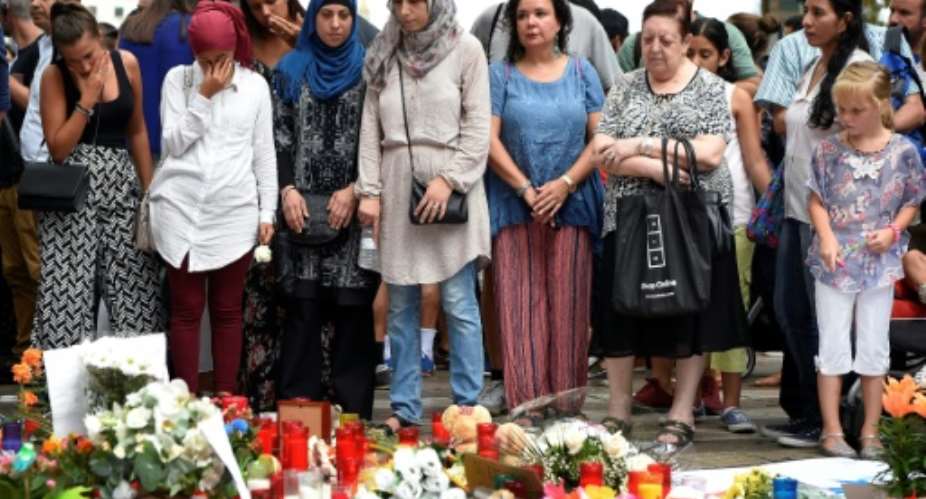 Muslims joined fellow residents of Barcelona to mourn the victims from Thursday's terror attack. But some fear the bloodshed has sown the seeds of islamophobia.  By LLUIS GENE AFP