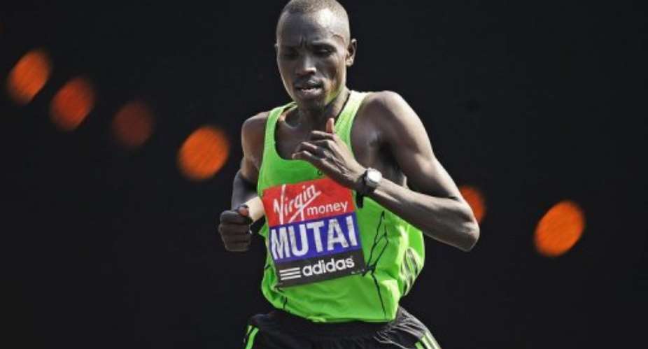 Emmanuel Mutai heads a strong field which includes fellow Kenyans, Patrick Makau and Abel Kirui.  By Carl de Souza (AFP/File)