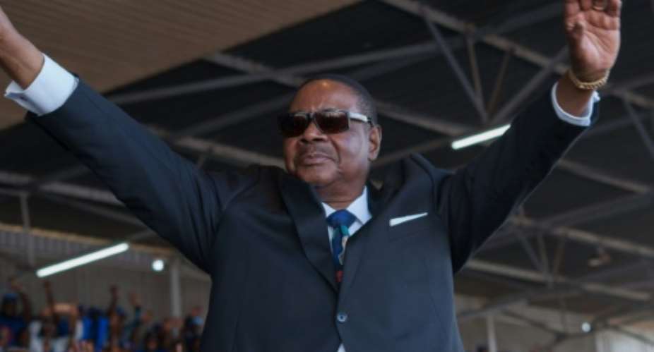 Mutharika's re-election spawned months of protests.  By AMOS GUMULIRA AFPFile