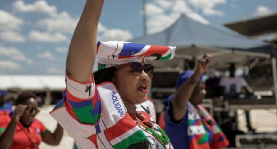 Namibians will vote in a general election on Wednesday -- the ruling SWAPO party has ruled the country since 1990.  By GIANLUIGI GUERCIA AFP