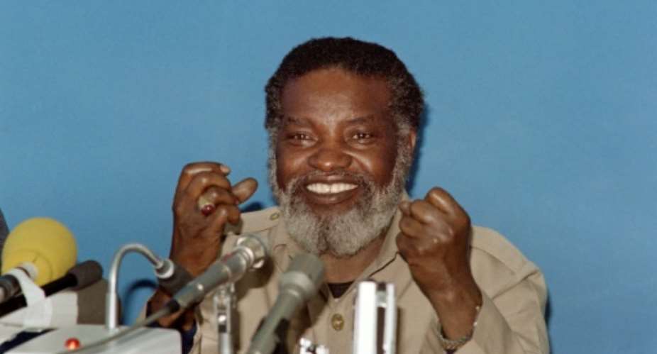 Namibias founding father Sam Nujoma led the countrys independence from South Africa.  By ALEXANDER JOE (AFP/File)