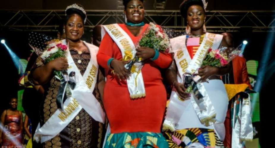 Nasasi Belinda wins the Miss Curvy beauty pageant in Kampala.  By SUMY SADURNI AFP