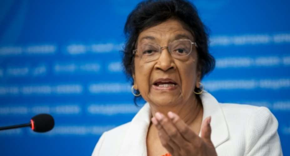 Navi Pillay was South Africas first non-white woman High Court judge.  By Fabrice COFFRINI (AFP)