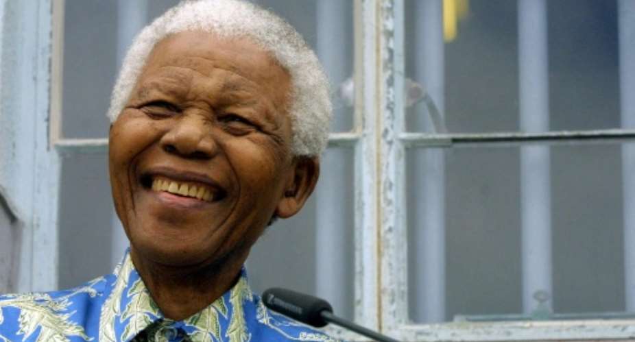 Nelson Mandela was elected as first president of democratic South Africa in May 1994.  By ANNA ZIEMINSKI (AFP)