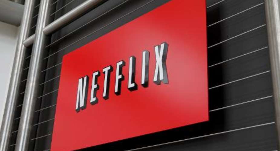 Company logo is seen at Netflix headquarters in Los Gatos, California, on April 13, 2011.  By Ryan Anson AFPFile
